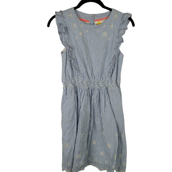 Mini Boden‎ Eyelet Frill Seersucker Sundress Size 11-12Y - Picture 1 of 7